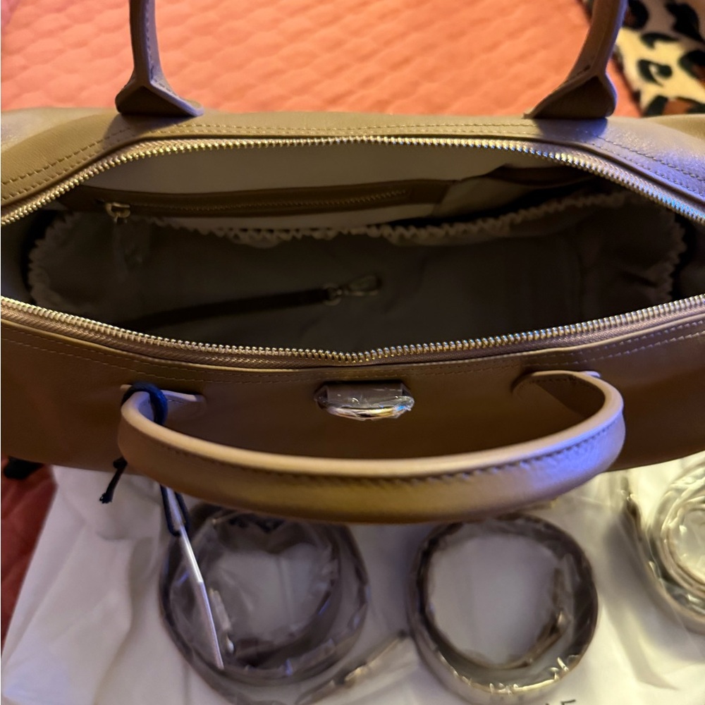 Mina Baie Emmy Midi LEATHER Teddy Color Bag/Backpack New With Tags!! - Picture 12 of 15